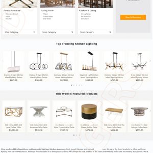 furniture website template