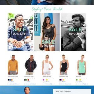 clothing boutique website template