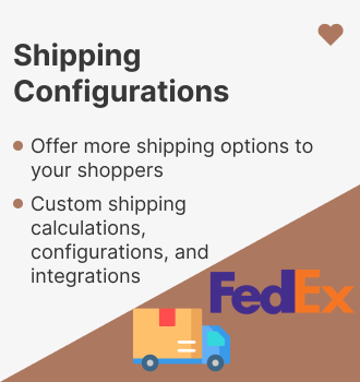 website shipping configurations