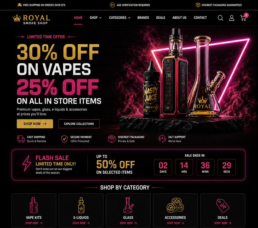 Theme 84 Black Pink Vape preview