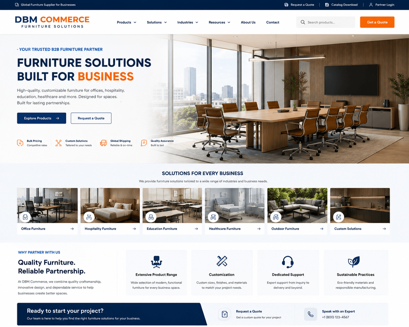 DBManagers Shopify development example — fashion theme